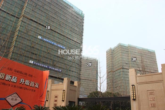 天阳尚城国际二期1、2、3号楼施工实景图 2015年2月摄 