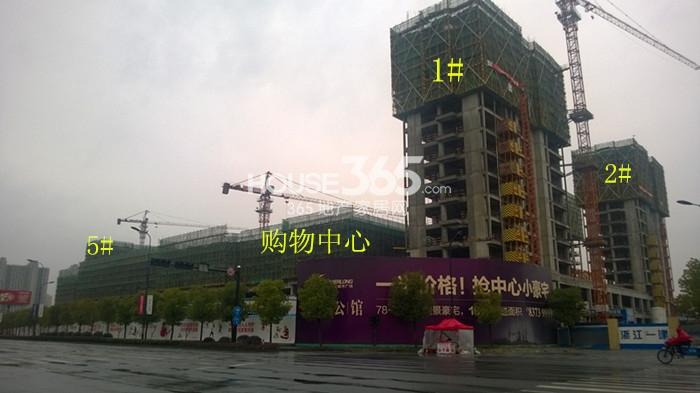 萧山宝龙城市广场1、2、5号楼实景图 2015年2月摄