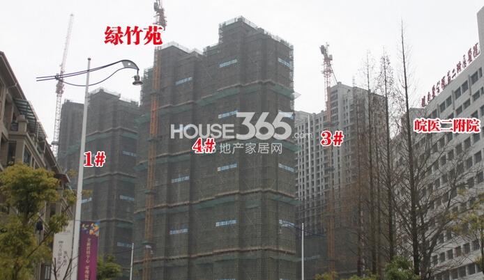 东方龙城绿竹苑工程进度3#楼正在拆除绿网（2015.2摄）