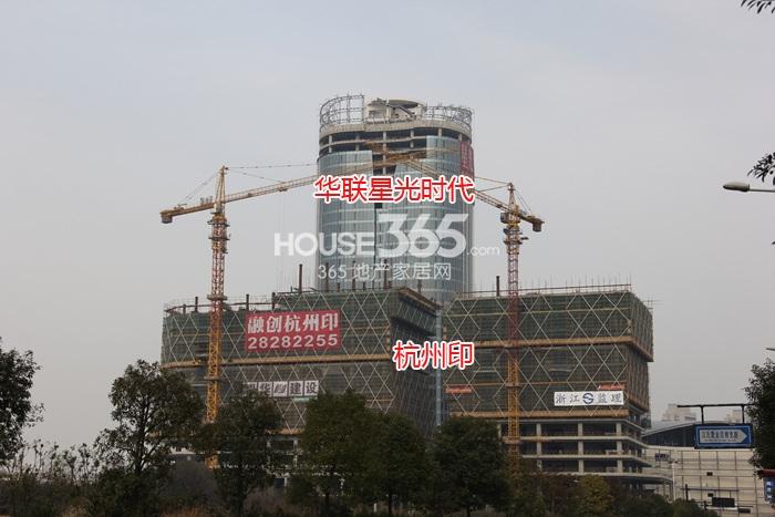 2015年3月杭州印项目及周边楼盘实景