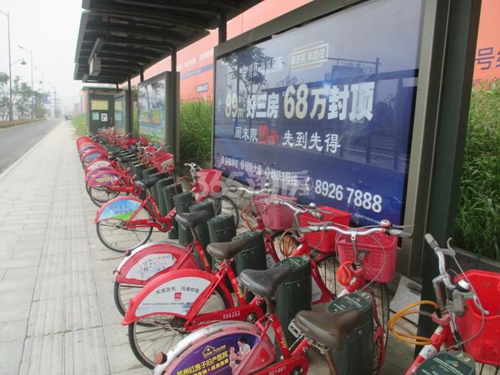 华元欢乐城项目周边配套——公共自行车租赁点
