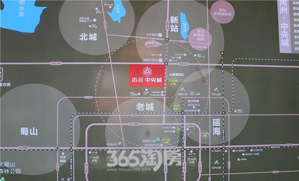 禹洲中央城售楼部地图（2015.08.30）
