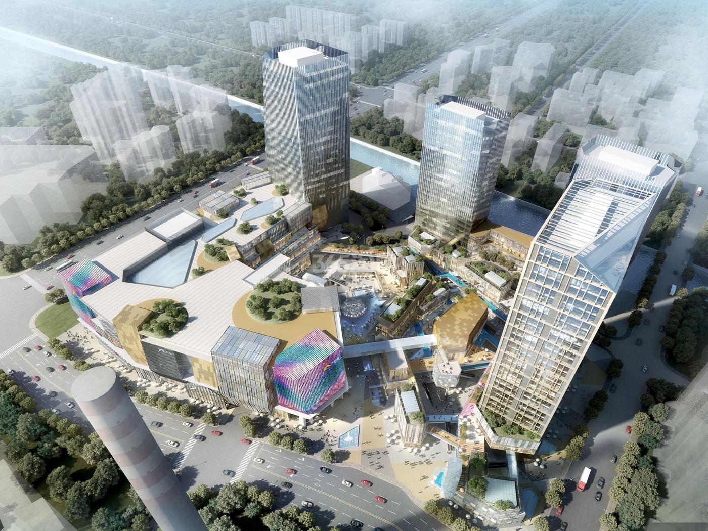 杭州大悦城项目俯瞰效果图