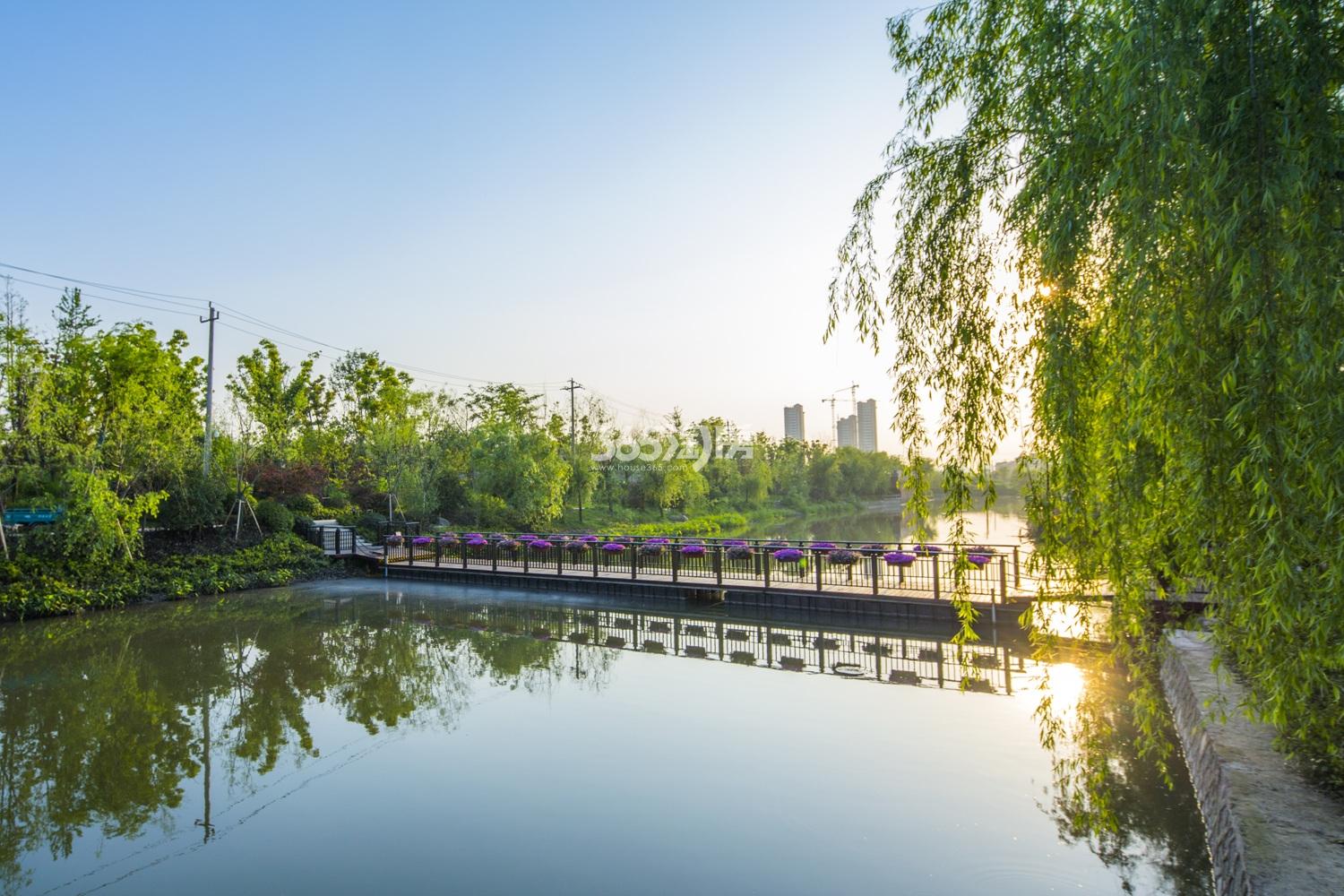 2016年5月初广宇万科公园里项目周边水景