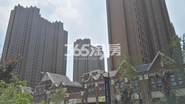 雨润新城小区高层及商业街实景图（6.6）